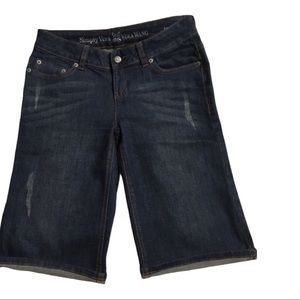 Vera Wang Simply Vera Boyfriend Bermuda Shorts